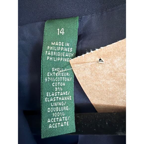 Lauren Ralph Lauren Navy Crest Blazer – Gold Buttons – Women’s size 14 - Picture 2 of 11